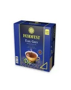 Чай черный Earl Gray English Black Tea аромат бергамота в пакетиках 2 г х 100 шт Foodfest