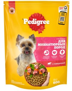 Сухой корм для собак для миниатюрных пород говядина 0 6кг Pedigree