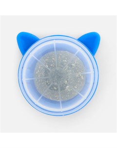 Игрушка для кошек шарик кошачьей мяты голубая MBV032 23 1 Mascube