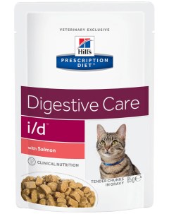 Влажный корм для кошек Prescription Diet Digestive Care лосось 12шт по 85г Hill`s