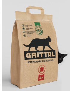 Наполнитель для кошачьих туалетов комкующийся 5 кг 8 л Grittal