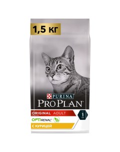 Сухой корм для кошек для поддержания здоровья почек с курицей 1 5 кг Pro plan
