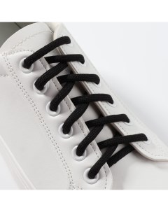 Шнурки для обуви пара круглые d 5 мм 110 см цвет черный Onlitop