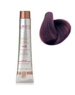 Стойкая крем краска Темный фиолетовый блондин 6 2 Luxury Hair Color Dark Iris Blond 6 2 Green light (италия краски)