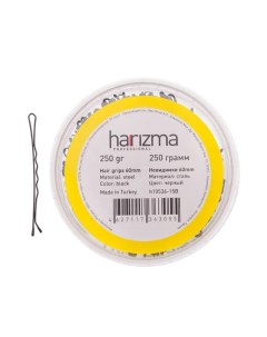 Невидимки 60 мм волна черные h10536 15 24 шт Harizma (германия)