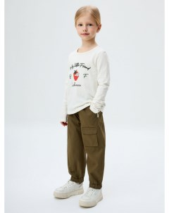Хлопковые брюки карго для девочек Sela