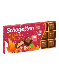 Шоколад молочный Schogeten Maple Nut 100 г Schogetten