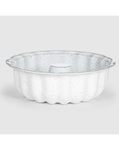 Форма для пирога белая 25 см Kitchenstar