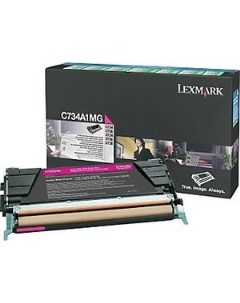 Картридж C736 Magenta 10000 стр C736H1MG Lexmark