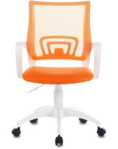 Кресло офисное CH W695NLT цвет оранжевый TW 38 3 TW 96 1 сетка ткань крестовина пластик белый Бюрократ