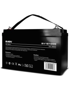 Аккумулятор для ИБП Sven SV 012267 SV121000 12V 100Ah B5 SV 012267 SV121000 12V 100Ah B5