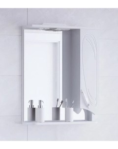 Зеркальный шкаф 60x74 см белый глянец Кентис SD 00000288 Corozo