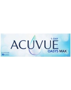 Линзы контактные однодневные Acuvue Oasys Max 1 Day 4 75 8 5 14 3 30шт Johnson & johnson vision care inc/