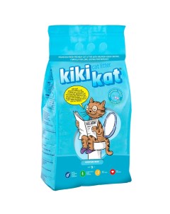 Наполнитель для кошачьего туалета с ароматом Горная свежесть комкующийся 5л Kikikat
