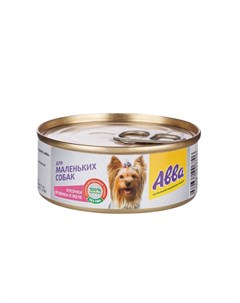 Консервы для собак мелких пород с кусочками ягненка в желе 100 гр Avva