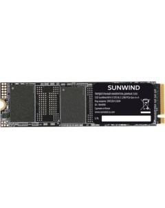 SSD накопитель NV4 SWSSD512GN4 512ГБ M 2 2280 PCIe 4 0 x4 NVMe M 2 rtl Sunwind