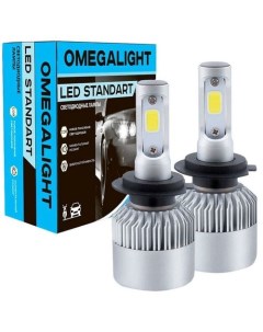Лампа автомобильная светодиодная OLLEDH3ST 1 H3 12В 25Вт 6000К 2шт Omega light