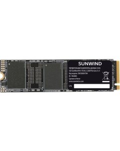 SSD накопитель NV4 SWSSD001TN4 1ТБ M 2 2280 PCIe 4 0 x4 NVMe M 2 rtl Sunwind