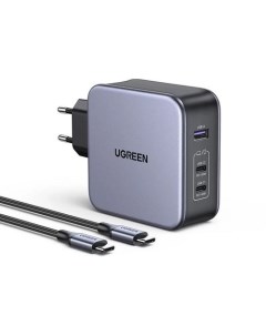 Сетевое зарядное устройство 90549 USB 2 USB type C 65Вт 5A черный Ugreen