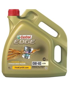 Моторное масло EDGE C3 0W 40 4л синтетическое Castrol