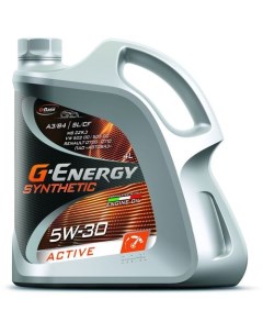 Моторное масло Synthetic Active 5W 30 4л синтетическое G-energy