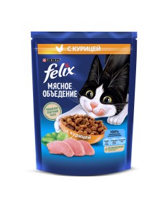 Мясное объедение корм для кошек Курица 200 г Felix
