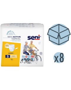 Трусы впитывающие Active Normal 55 85 см S 10 шт 8 упаковок Seni