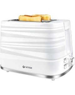 Тостер VT 1575 MC белый серебро Vitek