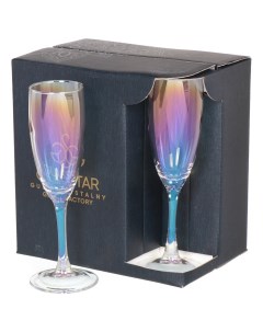 Бокал для шампанского 170 мл стекло 6 шт Радуга Лиловая дымка RNLD_1687_3 Glasstar