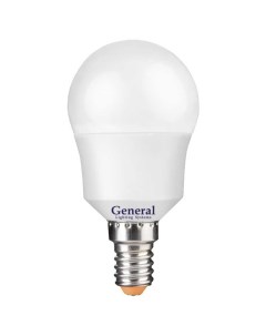 Лампа светодиодная E14 8 Вт 230 В шар 2700 К свет теплый белый GLDEN G45F General lighting systems