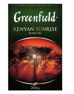 Чай черный Kenyan Sunrise листовой 200 г Greenfield