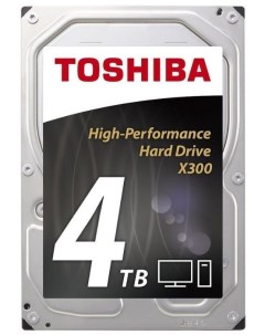Жесткий диск HDD 4Tb X300 3 5 7200rpm 128Mb SATA3 HDWE140EZSTA б у с внутреннего использования Toshiba