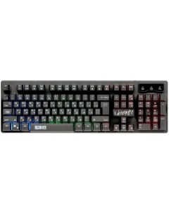 Клавиатура Dragon War UNICORN K01 мембранная подсветка USB черный Qumo