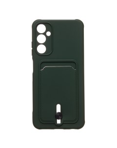 Чехол накладка SC304 для смартфона Samsung SM A057 Galaxy A05s пластик силикон темно зелёный 223978 Activ