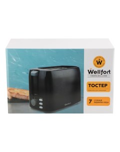 Тостер TA01302 черный Wellfort