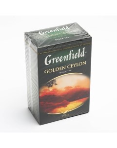 Чай черный golden ceylon 100 г Greenfield