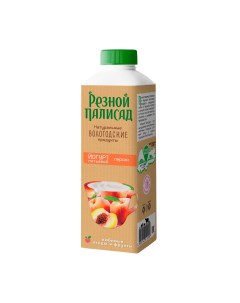 Йогурт питьевой с персиком 1 3 500 г Резной палисад