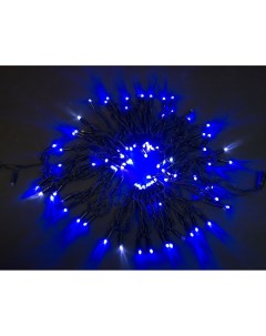 Светодиодная гирлянда Quality Light Cap 100 синих LED холодное мерцание 10 м черный Laitcom