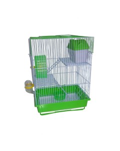 Клетка для грызунов зеленая металл пластик 30 х 23 х 41 см Лучший друг