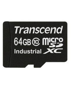 Промышленная карта памяти MicroSDXC 64Gb TS64GUSDC10I microSDXC Class 10 MLC Transcend