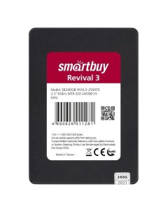 SSD накопитель Smartbuy Revival 3 240GB TLC SATA3 SB240GB RVVL3 25SAT3 Revival 3 240GB TLC SATA3 SB2