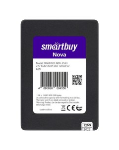 SSD накопитель Smartbuy Nova 120GB TLC SATA3 SBSSD120 NOV 25S3 Nova 120GB TLC SATA3 SBSSD120 NOV 25S