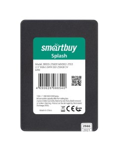 SSD накопитель Smartbuy Splash 256GB TLC SATA3 SBSSD 256GT MX902 25S3 Splash 256GB TLC SATA3 SBSSD 2