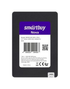 SSD накопитель Smartbuy Nova 240GB TLC SATA3 SBSSD240 NOV 25S3 Nova 240GB TLC SATA3 SBSSD240 NOV 25S
