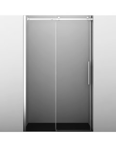 Душевая дверь Alme 15R30 1300х2000 прозрачное стекло профиль серебро Wasserkraft