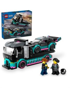 Конструктор City 60406 Гоночный автомобиль и грузовик автовоз Lego
