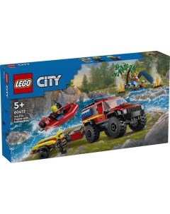 Конструктор City 60412 Пожарная машина со спасательным катером Lego