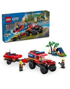 Конструктор City 60412 Пожарная машина со спасательным катером Lego
