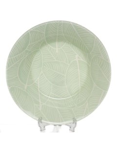Тарелка суповая стекло 22 см круглая Livs 10335SLBD70 зеленая Pasabahce
