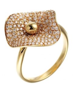 Кольцо с 156 бриллиантами из жёлтого золота Джей ви
